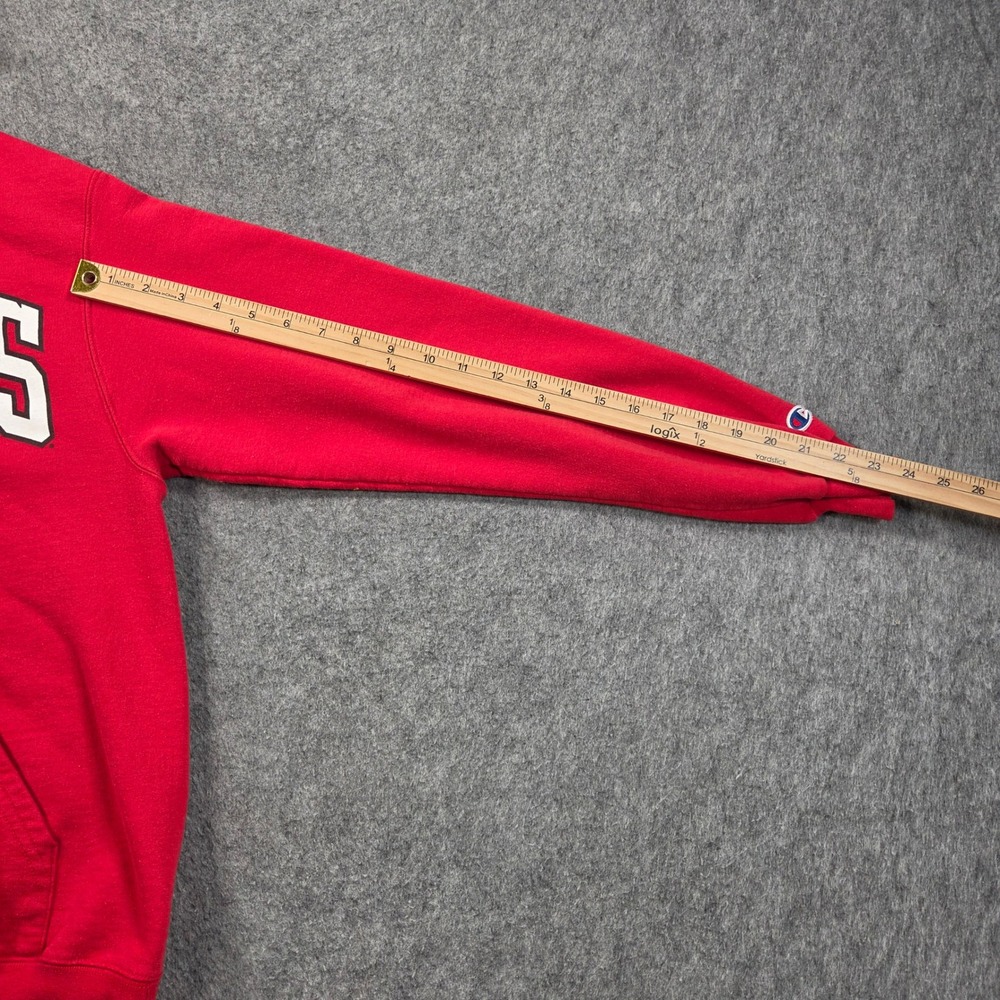 Rutgers University Hoodie Mens Small Red Scarlet Knights Champion Sweatshirt - Picture 7 of 7